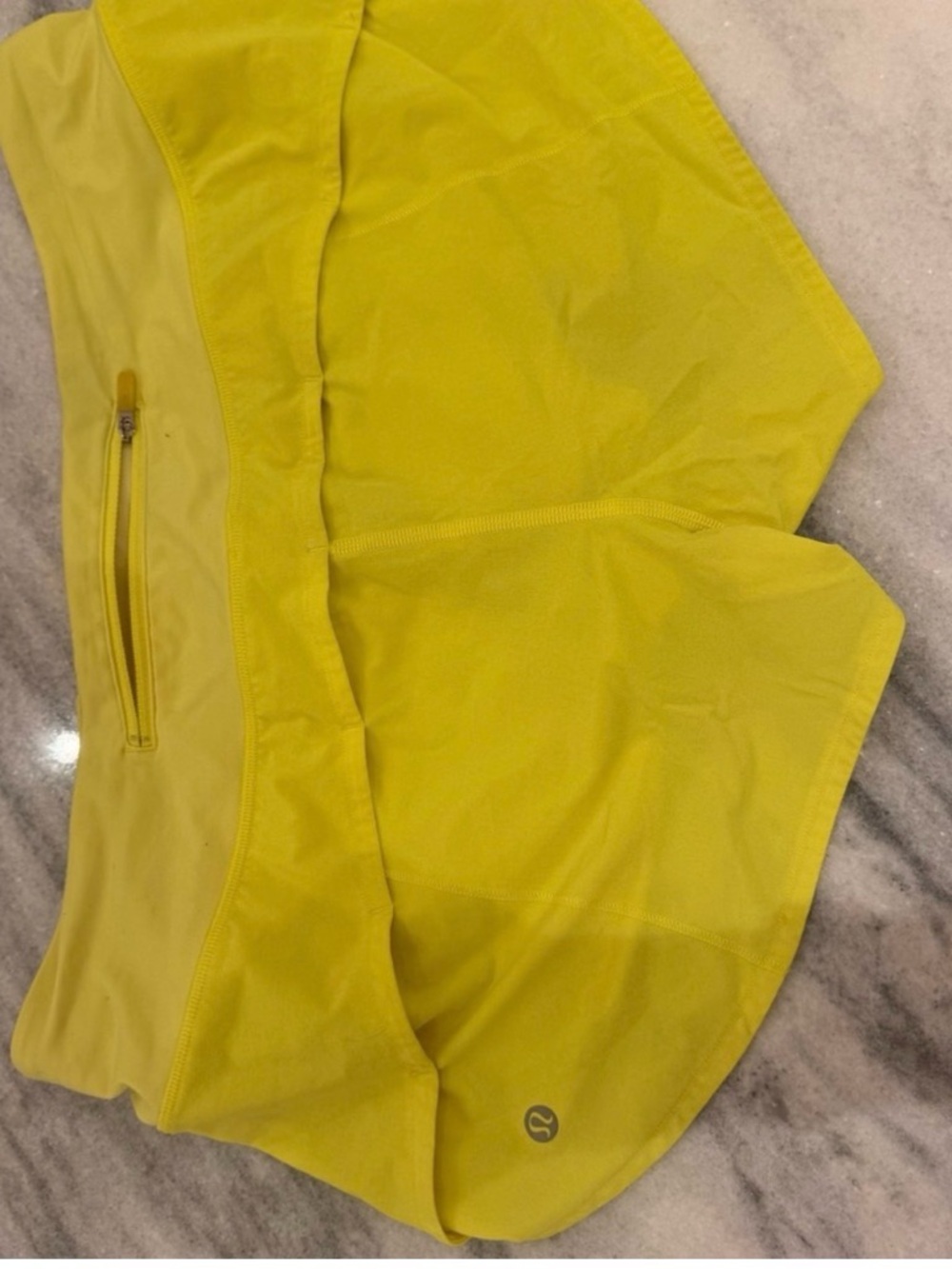 lululemon athletica Yellow Athletic Shorts